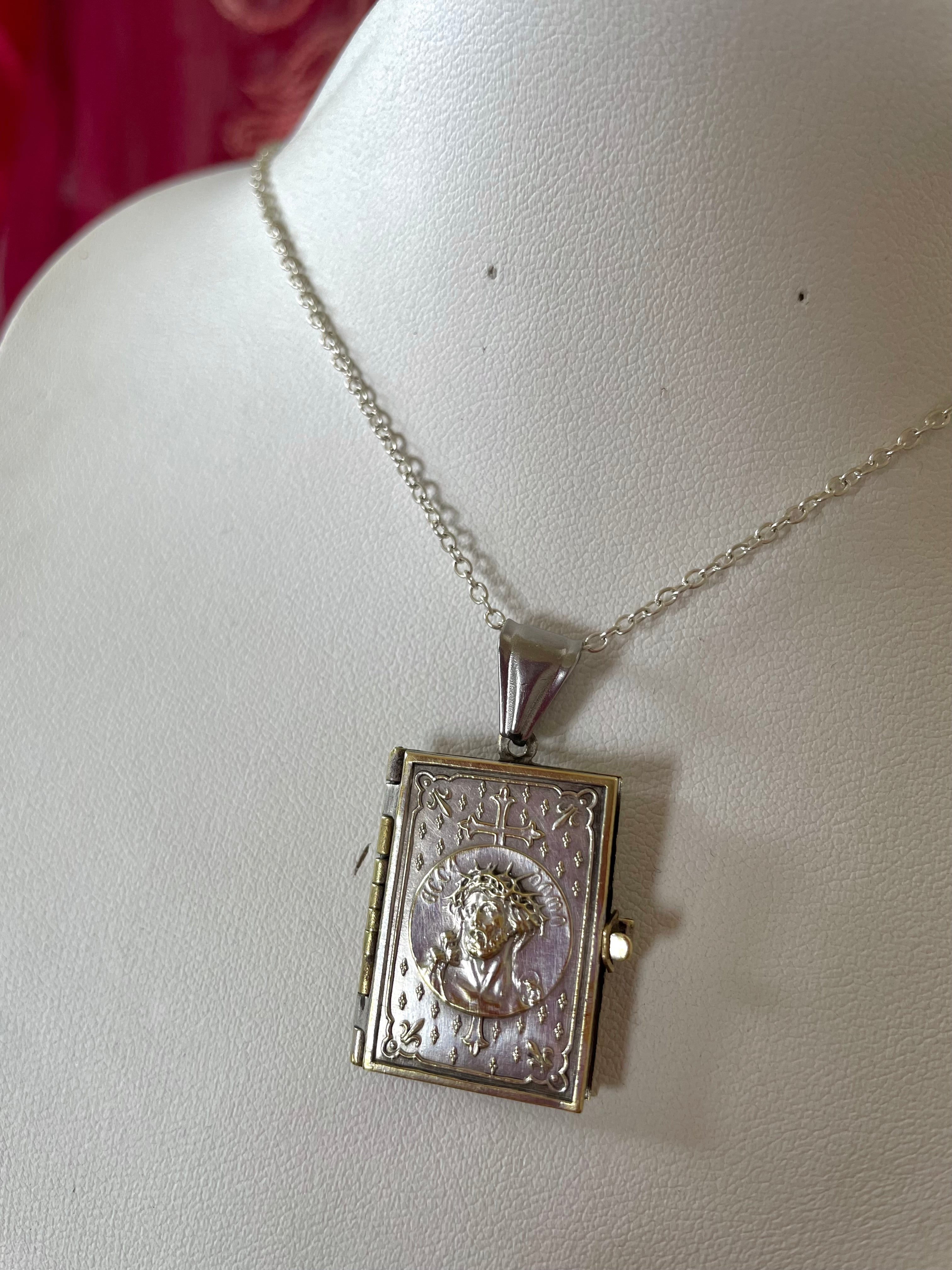 The “Scripture” Antique Locket Necklace