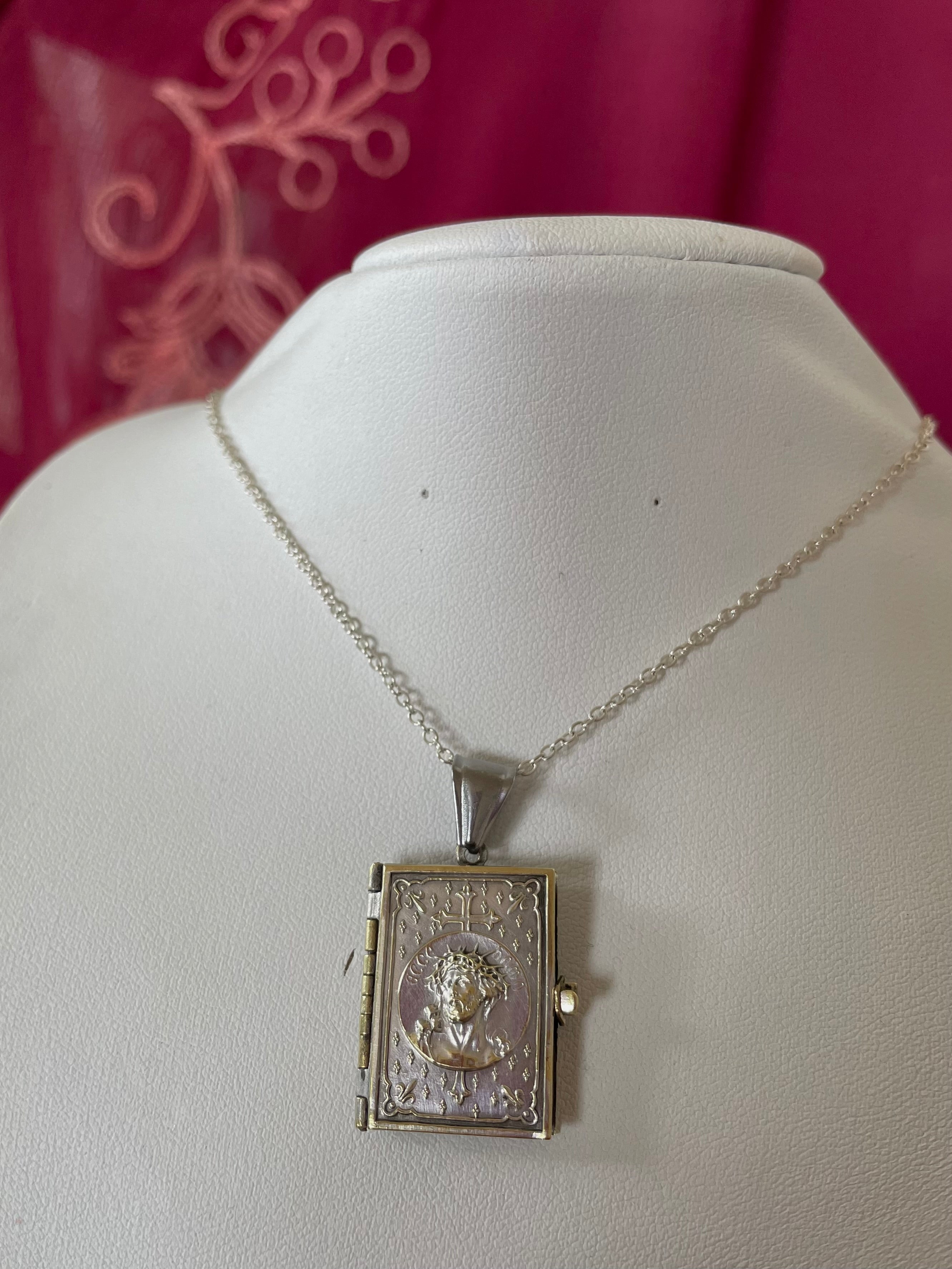 The “Scripture” Antique Locket Necklace