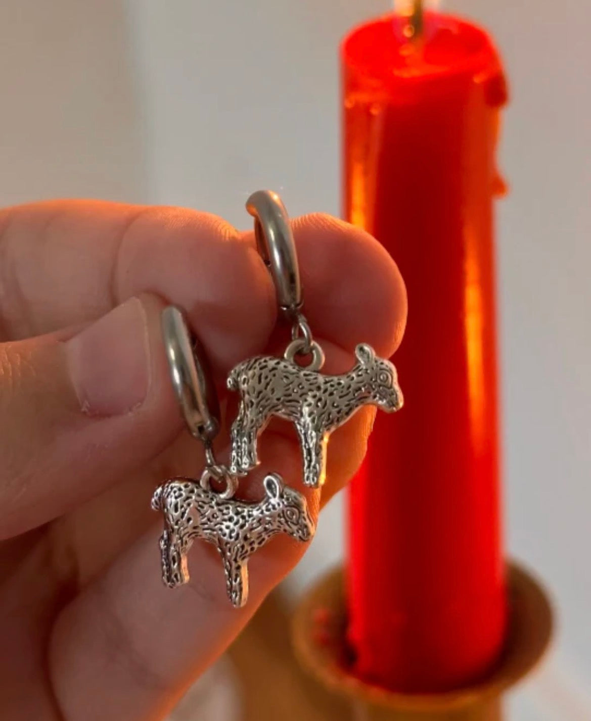 The Lamb Of Light Earrings