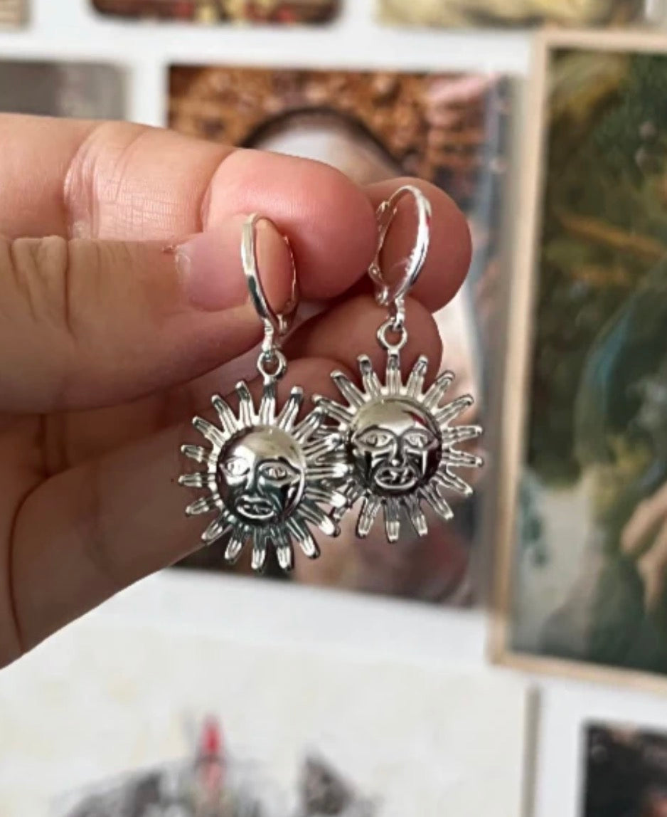 The “Sol Invictus” Hoop Earrings
